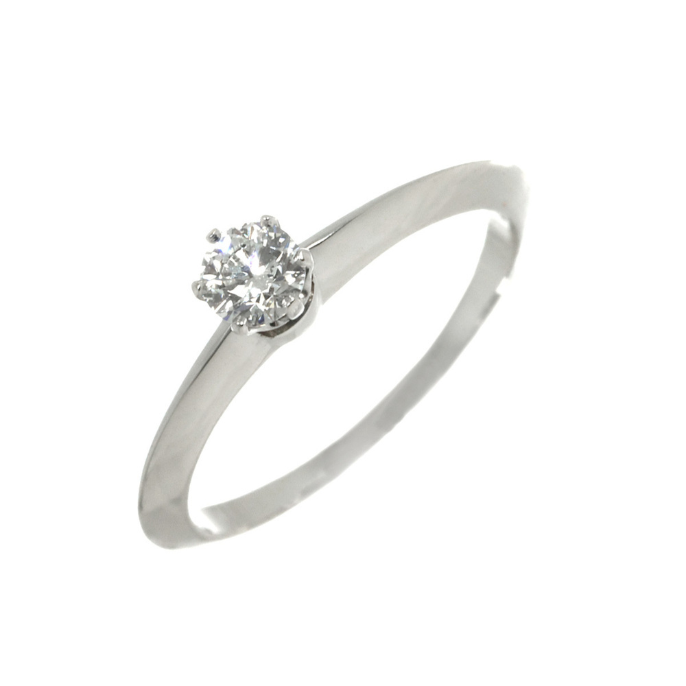 Tiffany & Co. Solitaire Diamond Ring, 0.21ct F VS1, Platinum.